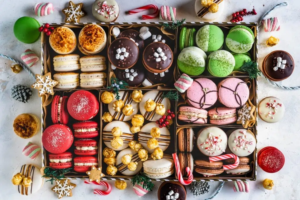 Festive Macarons For  Banquets