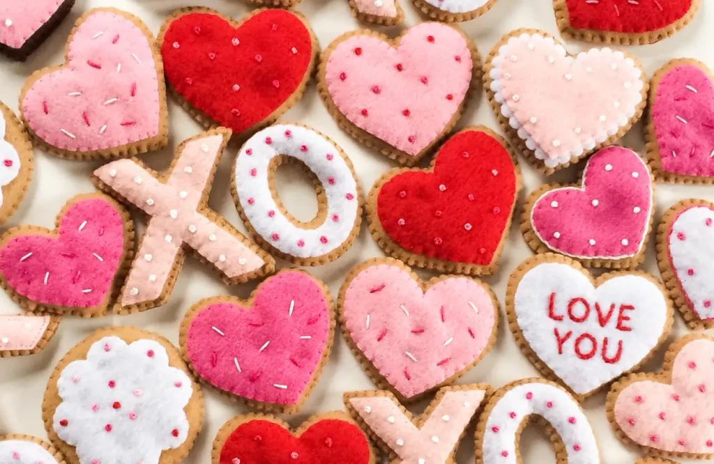Funfetti X’s and O’s Valentine Cookies